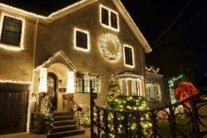 Christmas Decorations outdoor holiday lighting.