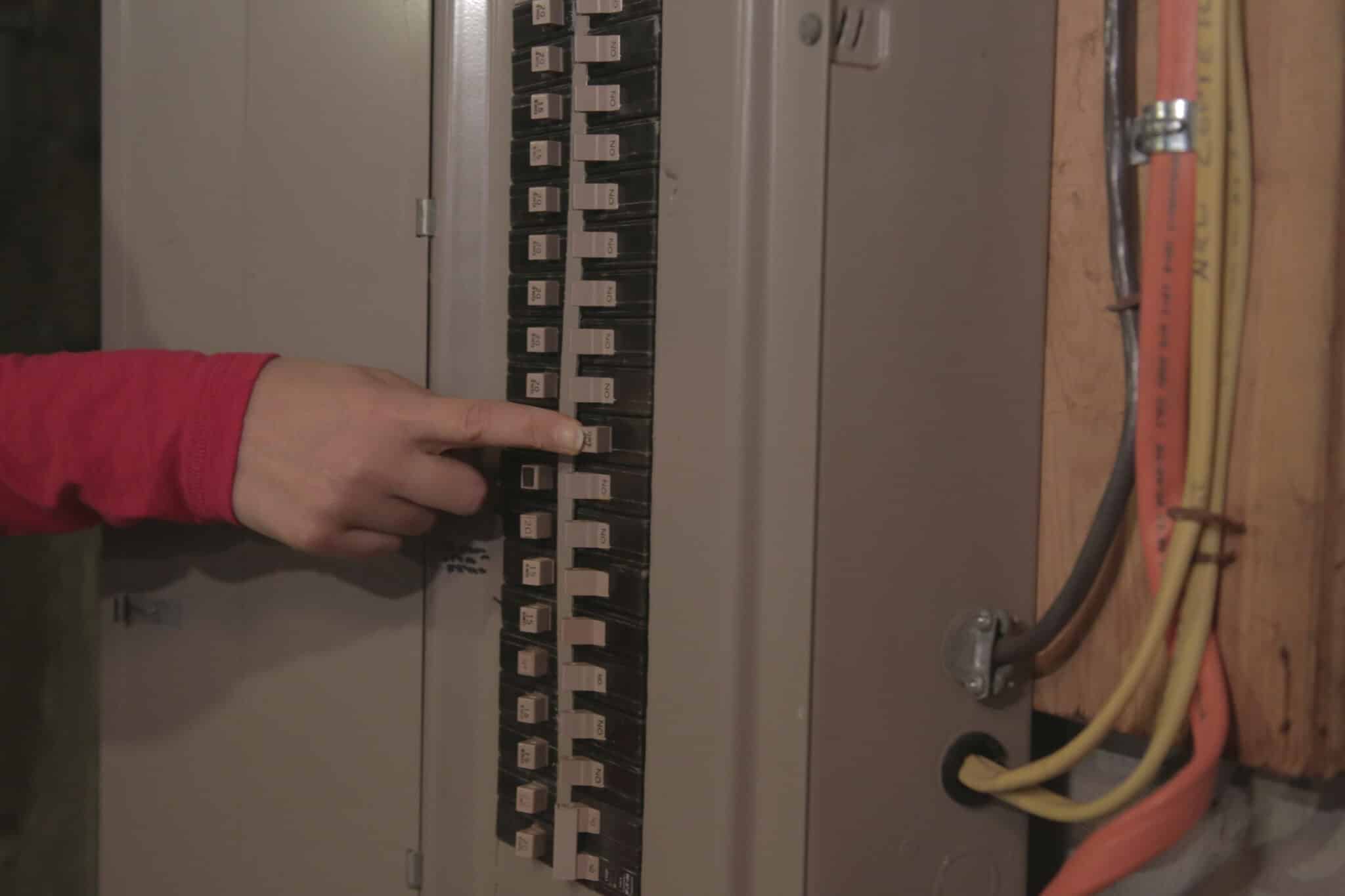 Holding Circuit breaker, Electrical Safety Inspection.