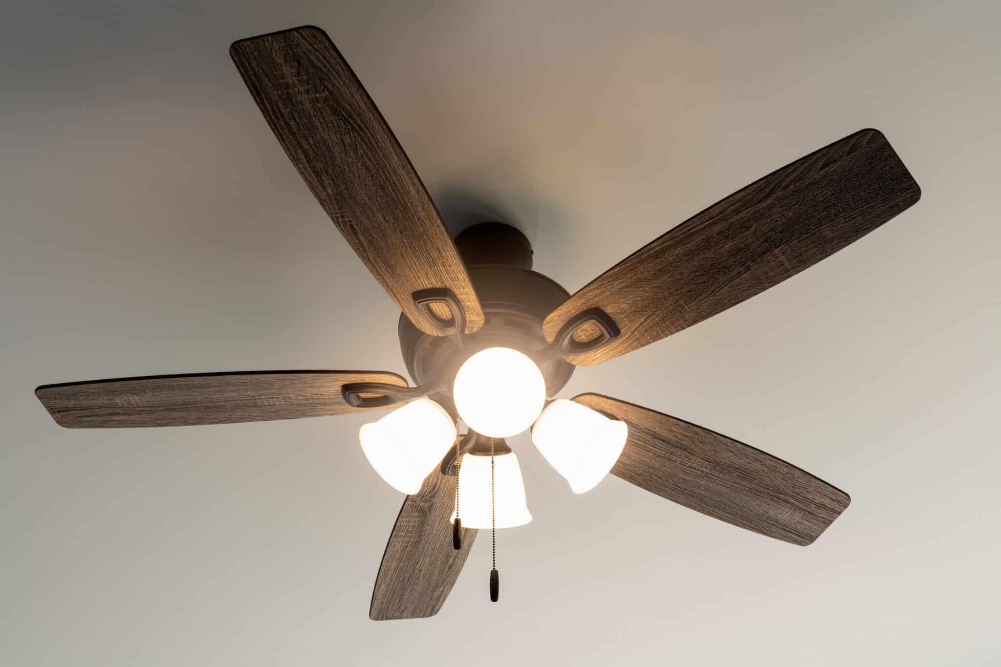 Ceiling Fan in Motion, Ceiling Fan Installation.
