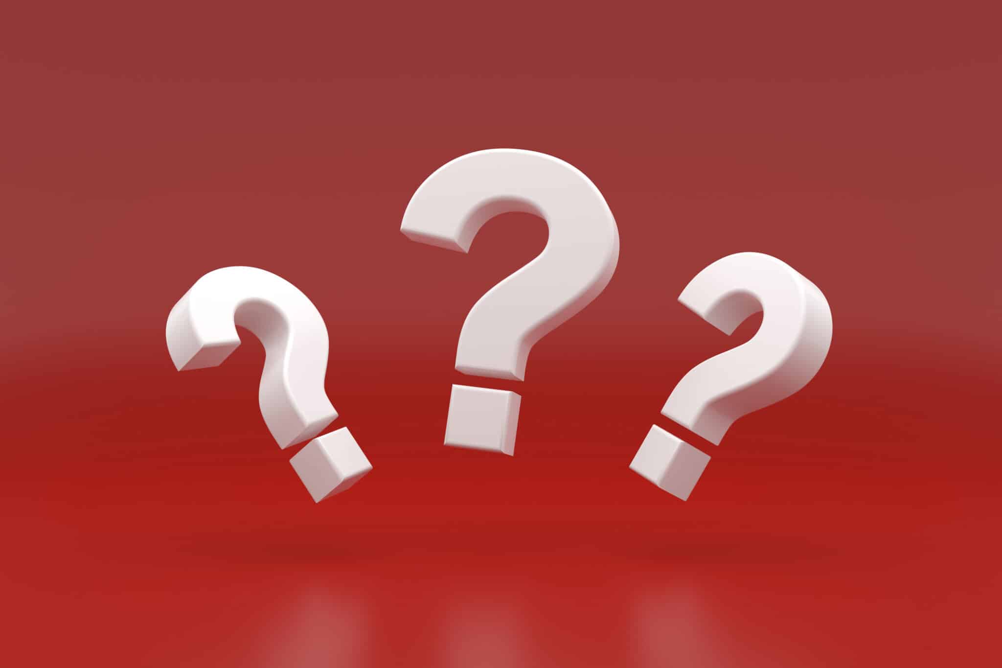 Question mark sign, Electrical Inspections.