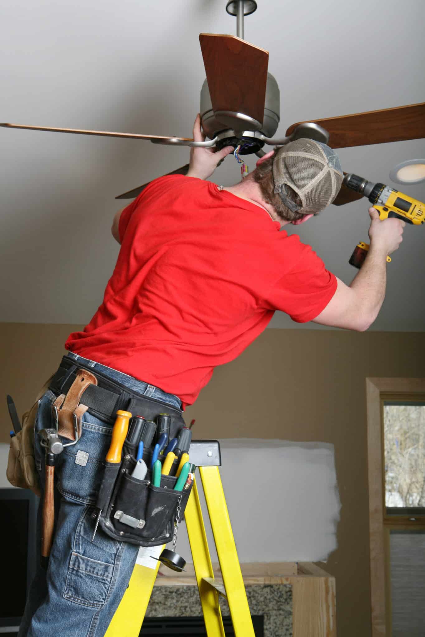Installing Ceiling Fan Tools and Materials.