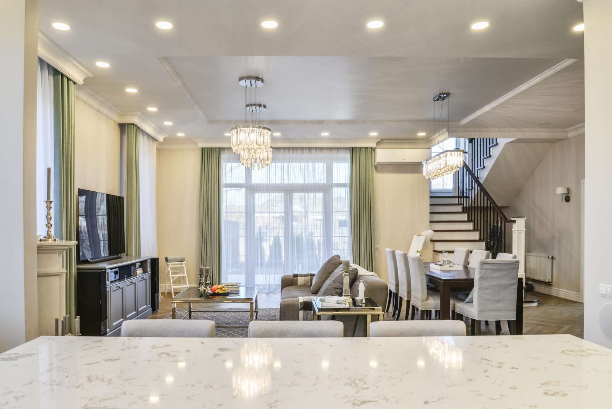 Modern homes, Recessed Lighting Installation.